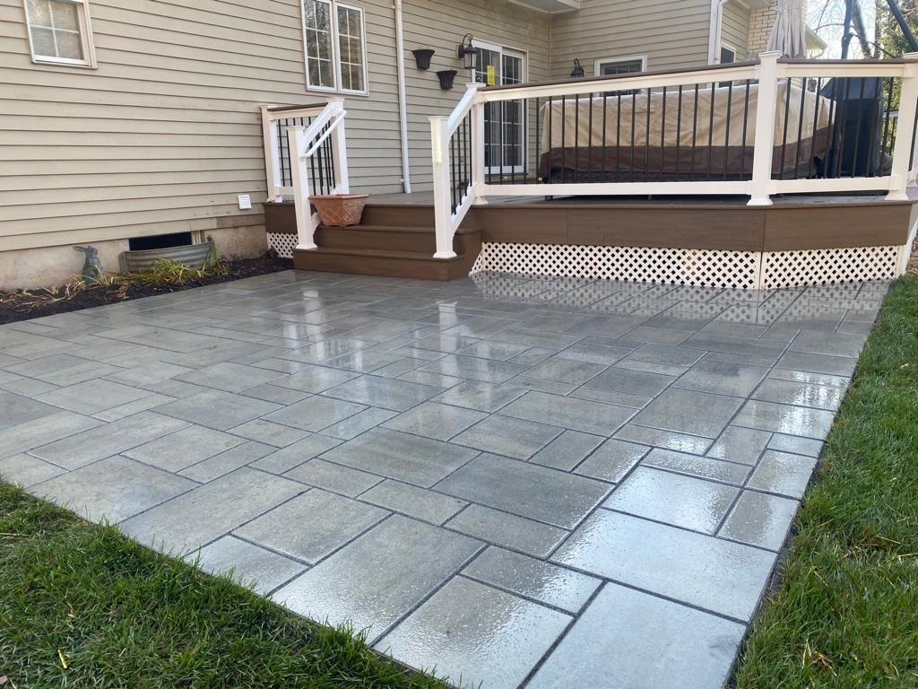 Completed pavers & hardscaping project