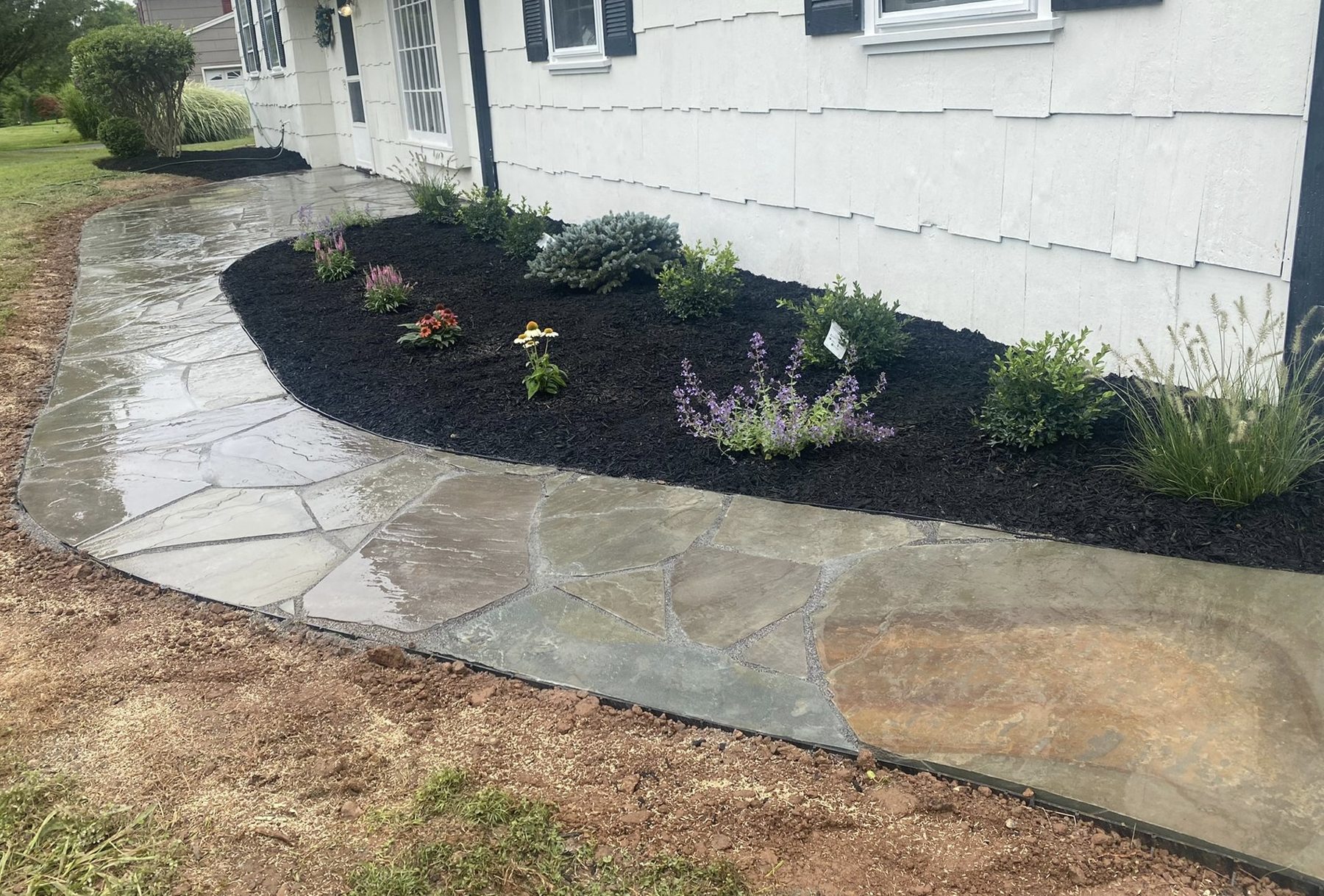 Completed landscape design project