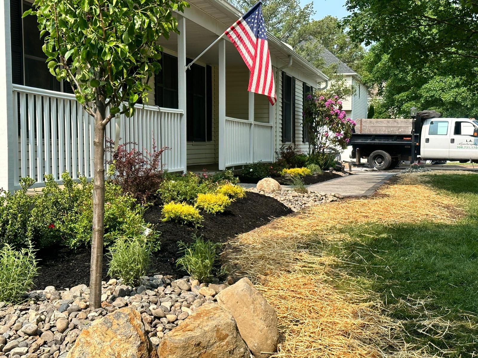 Completed landscape design project