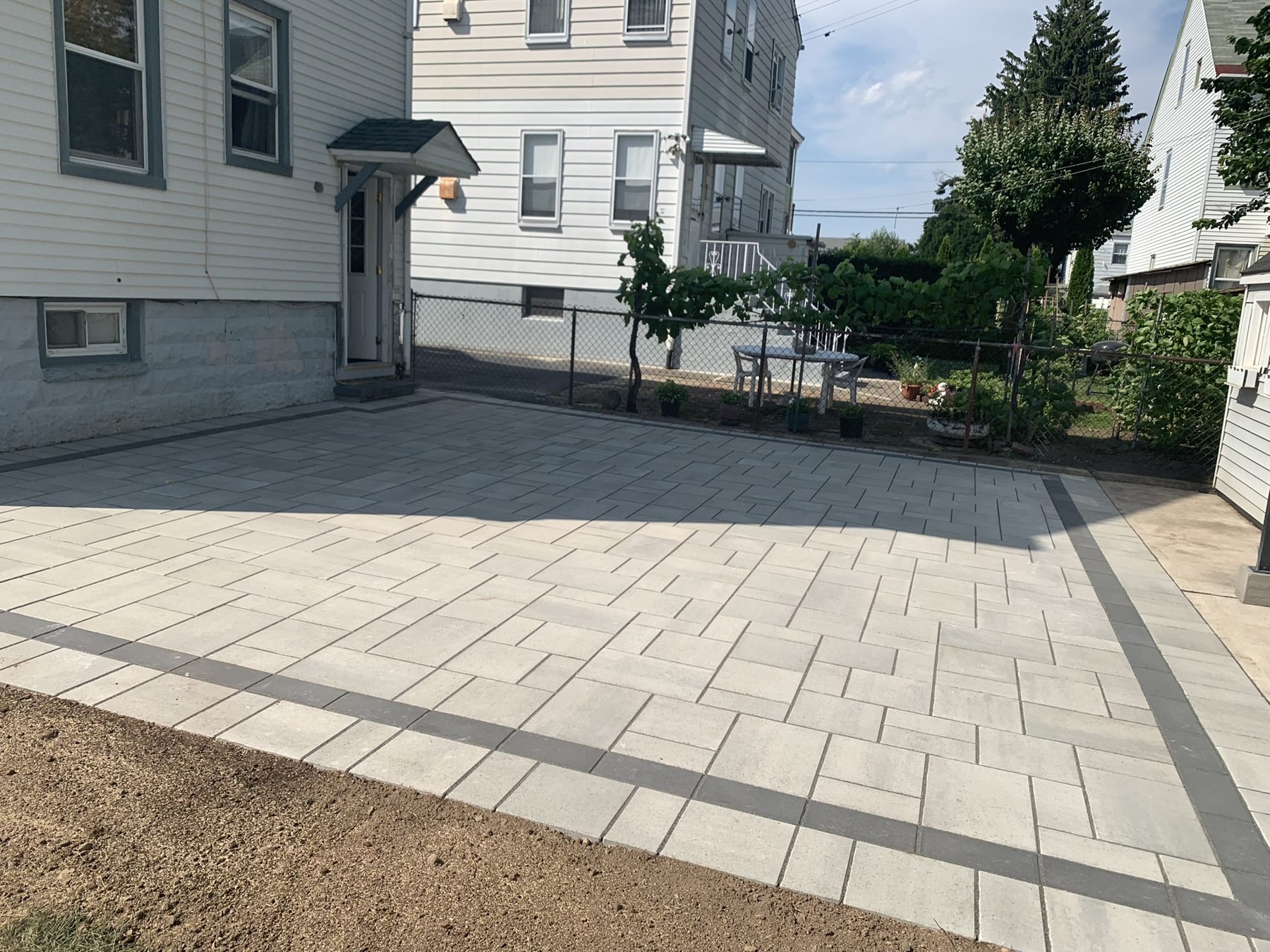 Completed pavers & hardscaping project