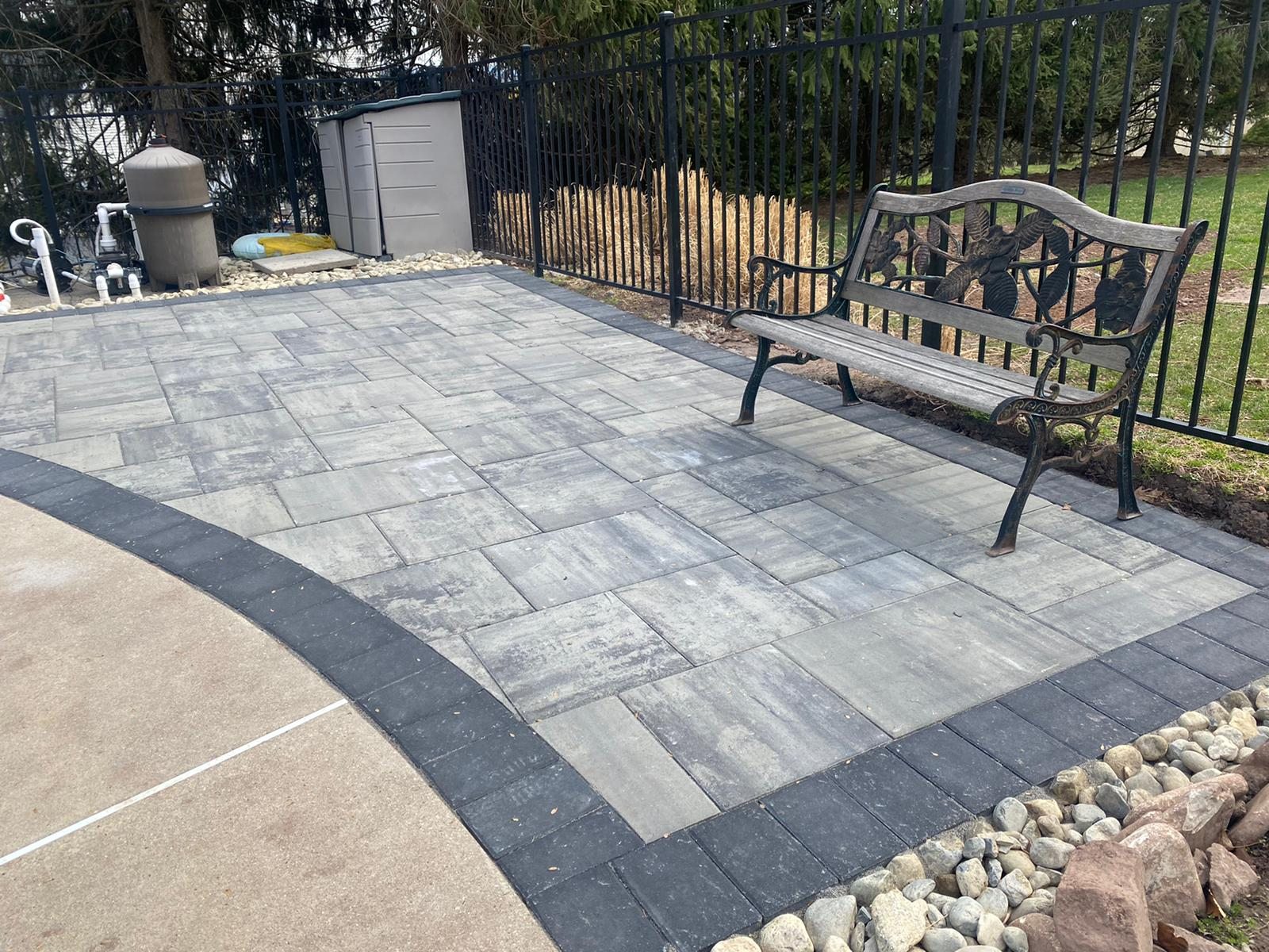 L.A. Landscaping completed pavers & hardscaping project