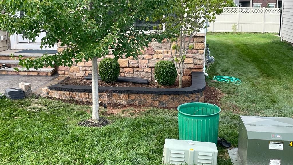 Completed landscape design project