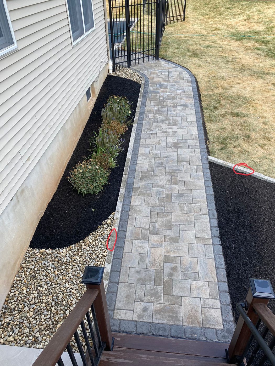 Completed pavers & hardscaping project