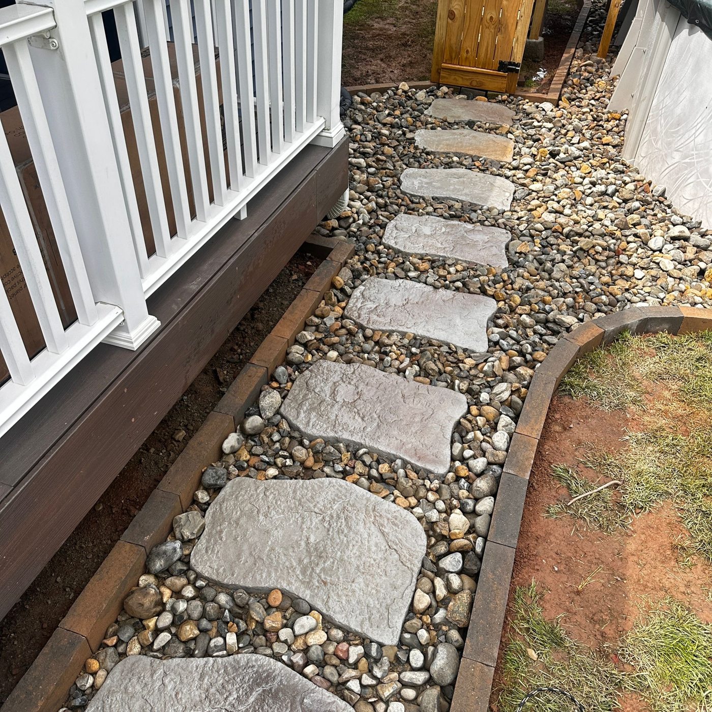 Completed landscape design project