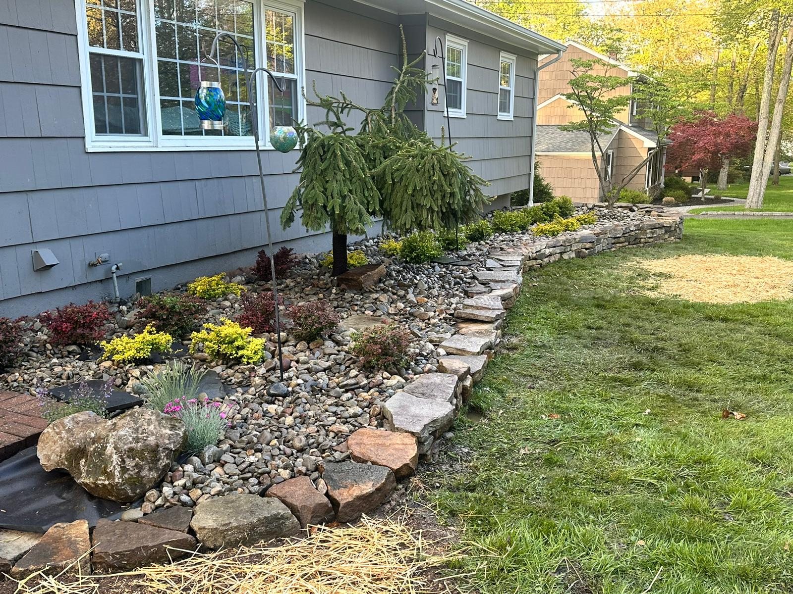 Completed landscape design project