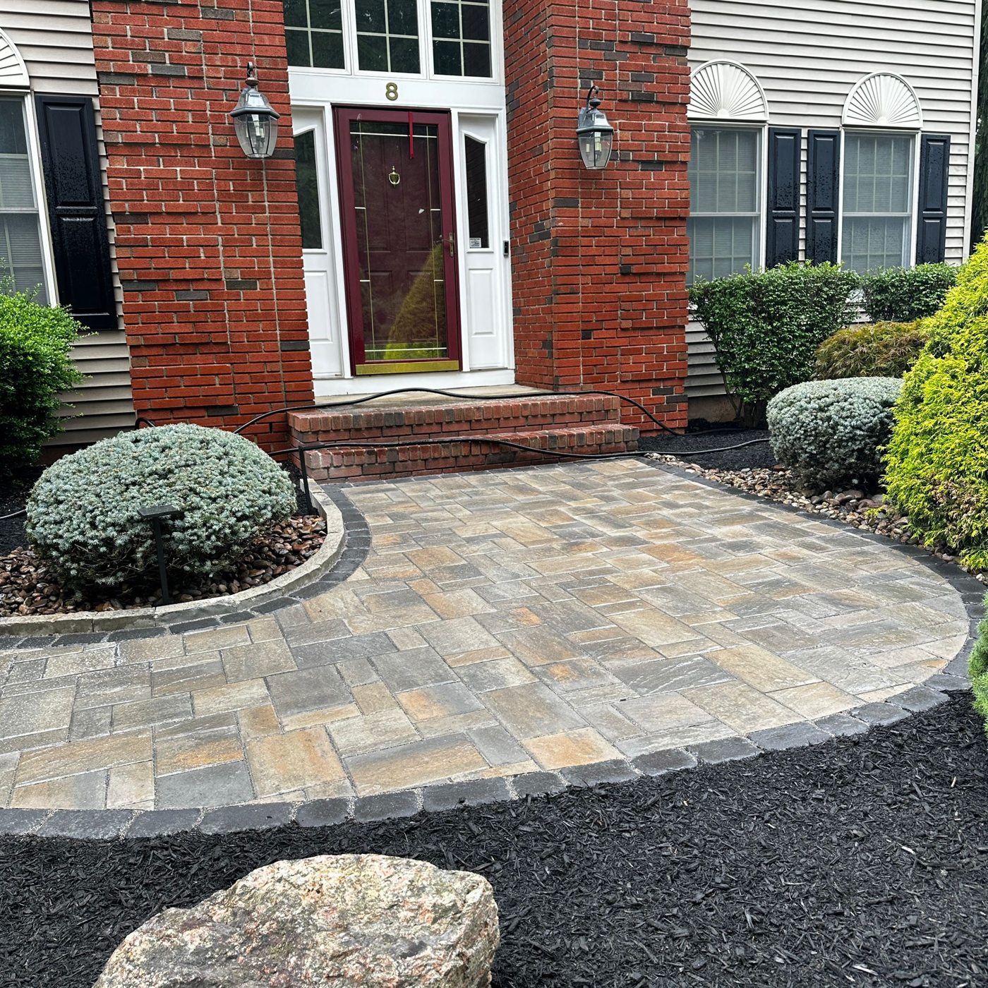 Completed pavers & hardscaping project